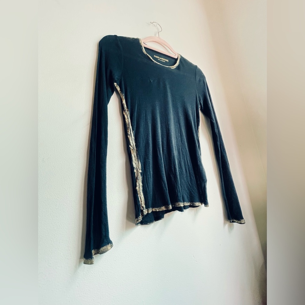 Zadig & Voltaire Willy Foil Long Sleeve Top
Size XS - Picture 8 of 11